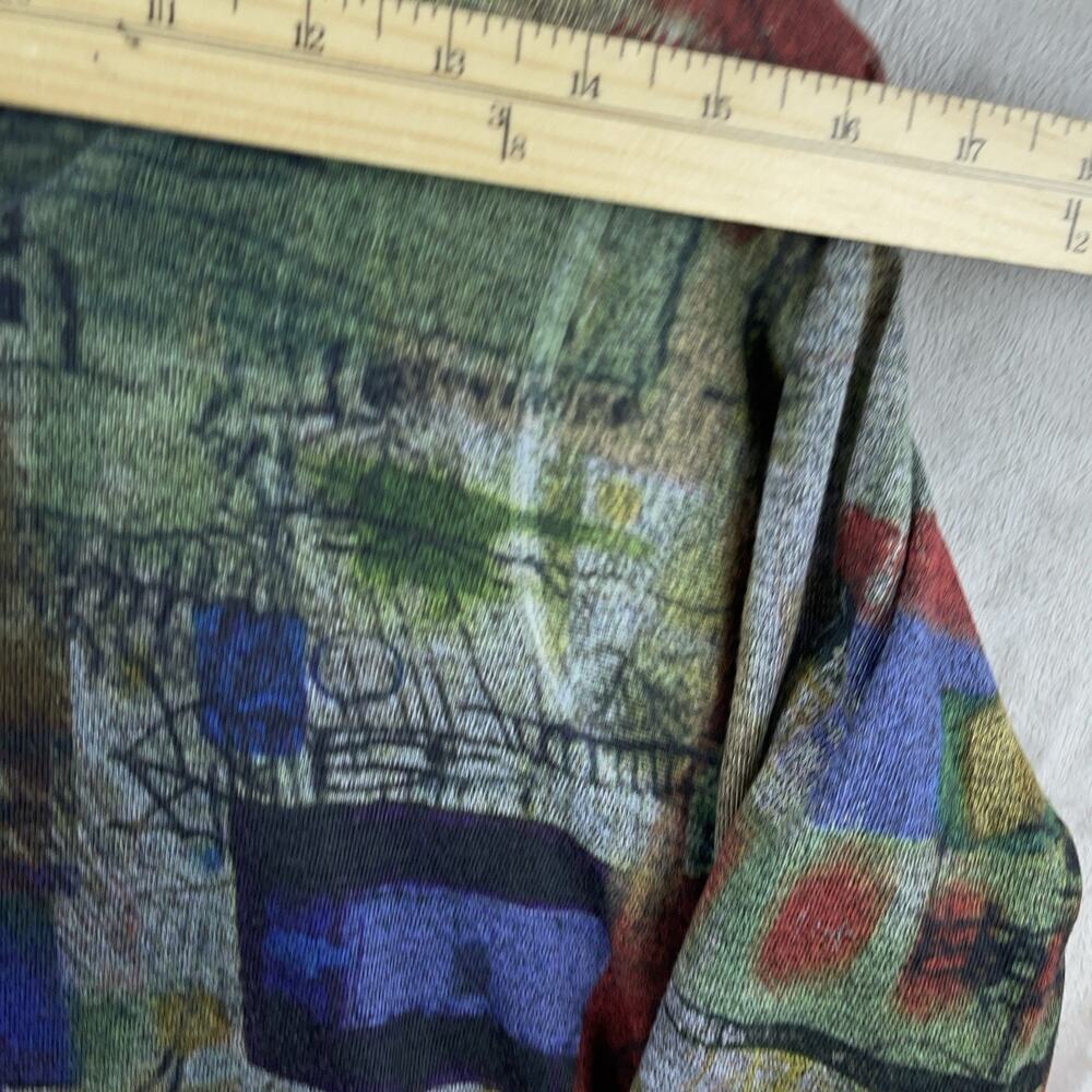 Inoah Abstract Art Print Swing Top Med Made In USA Lagenlook Boho Whimsigoth - Picture 10 of 10